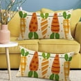 thumbnail image 6 of Easter Carrot Lumbar Decorative Throw Pillow Covers 12 x 20 Set of 2, Rectangular Polka Dots Outdoor Home Decor, Spring Plaid Stripes Couch Cushion Case, 6 of 6