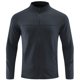 thumbnail image 1 of Chaqueta de cuello alto y manga raglán para hombre - Tejido elástico deportivo, poliéster spandex, tallas M-XXXL, para actividades al aire libre/fitness, 1 of 8