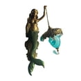 thumbnail image 2 of Mermaid Wall Lamp Door And Window Decoration, 1-Pack Mermaid Figurine With Hanging Lantern, Ornate Decorative Lighting For Home Entryway Bedroom Living Room, 2 of 5