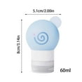 thumbnail image 3 of Doughnuts Travel Silicone Packaging Bottles Cosmetics Care Packaging Storage Vials For Daily Use, 3 of 5