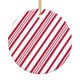 thumbnail image 1 of Adorno colgante navideño de rayas con forma de bastón de caramelo para árbol de Navidad - Decoraciones colgantes de cerámica para fiestas - Ideas para regalar adornos navideños, 1 of 8