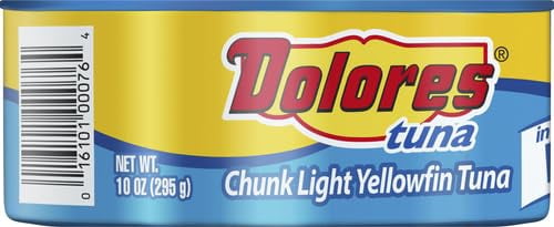 (Pack of 24), Dolores Yellowfin Tuna in Water, 10 oz