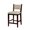 Brown and Gray, variant on Benzara Fabric Upholstered Solid Wood Counter Height Chair-Color:Black and Gray