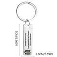 thumbnail image 2 of CEHVOM Keychain Accessories,Stainless Steel Keychain Rings,Keychain Pendant for Home Commemorative Keychain Pendant, 2 of 7