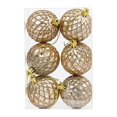 thumbnail image 6 of 6Pcs Christmas Ball Ornaments Set, 2.36 Inch Shatterproof Plastic Xmas Tree Baubles, Holiday Hanging Decor for Christmas Tree Wreath Party, 6 of 9