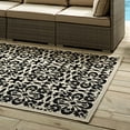 thumbnail image 2 of Modern Contemporary Urban Living Lounge Room, Indoor and Outdoor Area Rug Runner Floor Carpet, Vintage Style, Fabric, Multi Black, 2 of 7