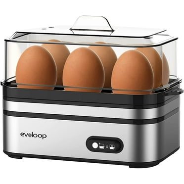 Evoloop Plastic 6-Egg Cooker Electric Egg Poacher