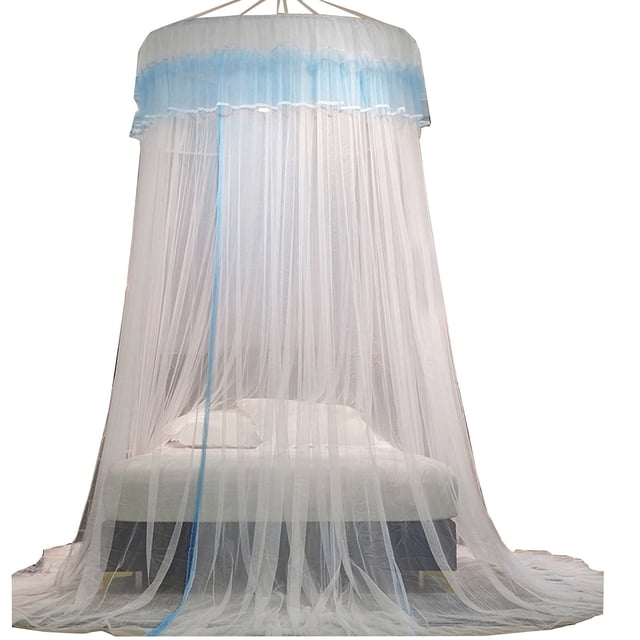 Mosquitera PRETXORVE para cama, dosel para niñas, cortinas de cama con dosel, cúpula de encaje redonda, elegantes dosel de princesa, mosquitera para dormitorio, decoración interior y exterior para