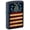 Navy Matte US Flag, variant on Zippo Don't Tread on Me Satin Chrome Pocket Lighter
