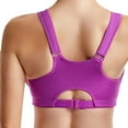 thumbnail image 3 of ATOYSOY 2 Pack Sports Bra Everyday Bra Racerback Yoga Activewear Clearance Bralette Underwear Teens Workout Push Up Comfort Bra Breathable Wireless Seamless Tank Tops Purple L, 3 of 5