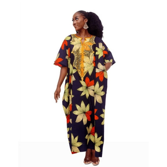 Urban afrique Dresses For Women Embroidered Ankara Boubou