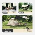 thumbnail image 5 of Naturehike, Auto Setup Family Camping Tent for 2-4 Person, Cabin Glamping Tent With Rain Fly, Instant Setup Tent with Screen Windows, Waterproof & Wind-resistant Tent, 5 of 28