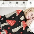thumbnail image 3 of JRXY  Mushroom Blanket, Cute Cartoon Mushroom Throw Blanket, Christmas Birthday Gifts for Kids Women Flannel Bedding Quilt Soft Plush Bed Throw for Sofa Couch Living Room Decor White, 3 of 6