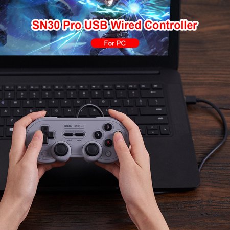 8bitdo Sn30 Pro Usb Wired Gamepad Vibration Controller For Switch Pc Steam Walmart Canada