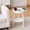White, variant on Luoshdecor 2-Tier Small Round End Table,Bed Side Table for Indoor Outdoor Living Room Bedroom Office