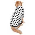 thumbnail image 5 of Dog Hoodie Pet Clothes Black Polka Dot Pattern Sweater Sweatshirts Pullover Coat for Large Medium Dogs XX-Large, 5 of 7