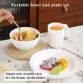 thumbnail image 4 of Ensembles de Vaisselle Blanche 24 Pcs Service pour 6, Assiettes et Bols Réutilisables en Plastique Berglander, Ensemble de Vaisselle Comprenant Assiettes de Dîner, Assiette à Dessert, Bols à Céréales, Tasses pour Maison, Jardin, Pique-Nique, Camping, 4 of 7