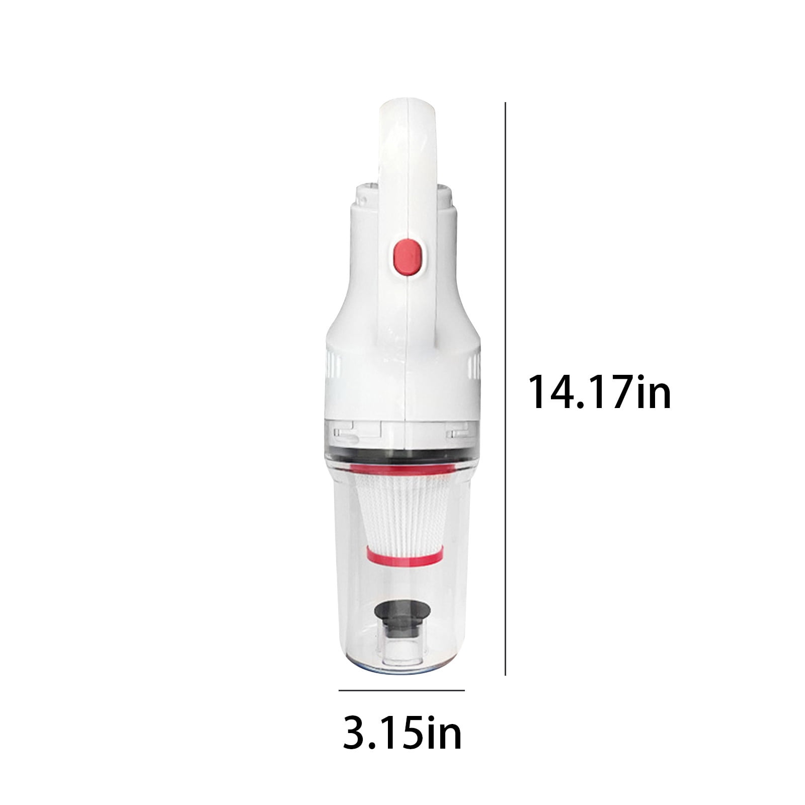 Portable Handheld Vacuum Cleaner,12000Pa High Power Suction Wet & Dry Wireless Mini Vacuum,Compact Design with Long Battery Life and Easy Filter Cleaning,for Cars,Floors,and Stairs-White