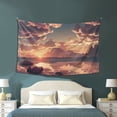 thumbnail image 3 of ZICANCN Funny Tapestry for Bedroom Aesthetic,Fantasy Sunset River Pattern Wall Tapestry for Living Room 60x40 Inches, 3 of 8