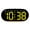 Black shell yellow l, variant on Elegant Bedside Clock With Large Led Screen Date Time Temperature Display For Students Bedroom or Study