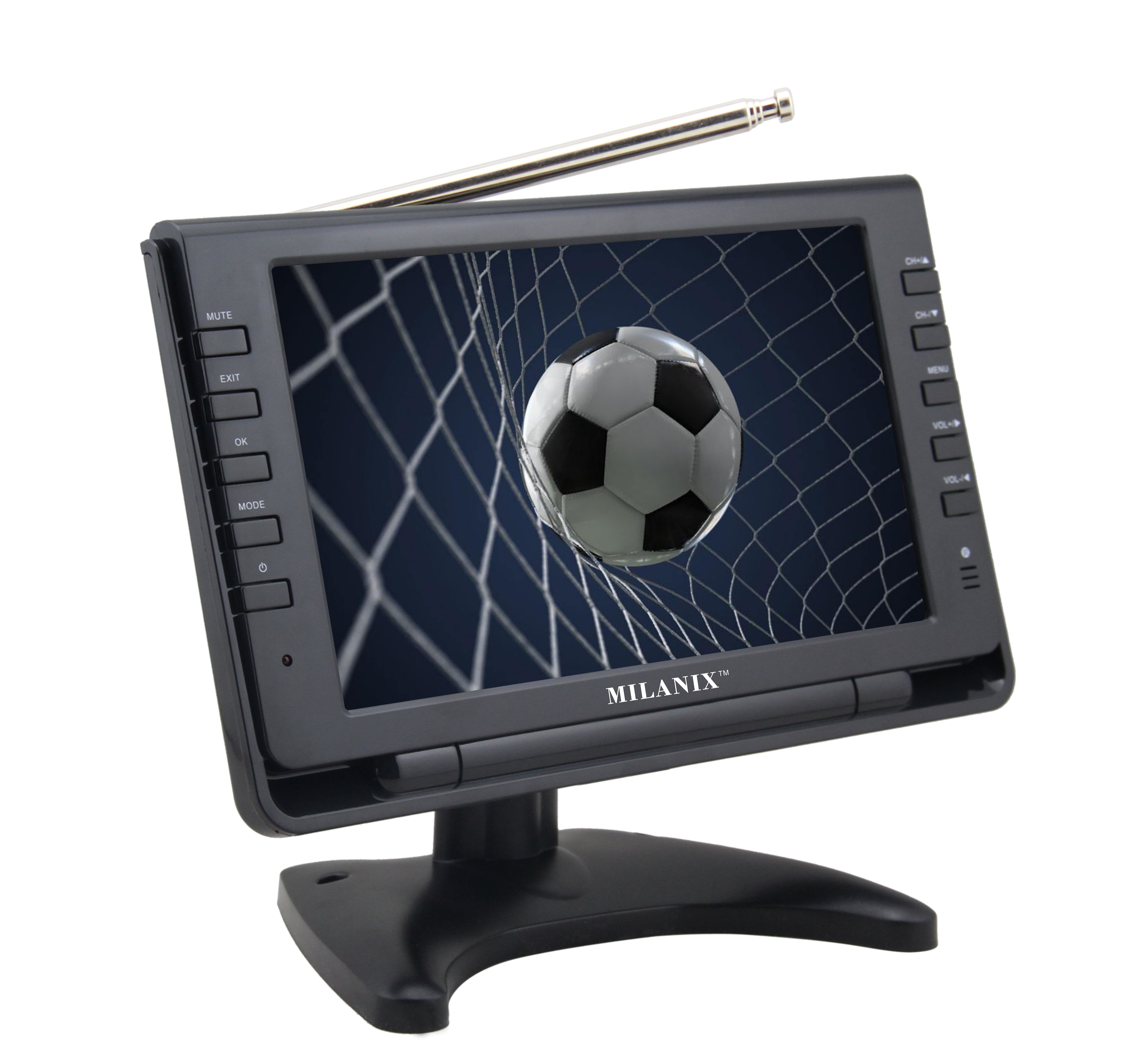Milanix 10" Portable Widescreen LCD TV w/ Digital TV Tuner & USB SD Slot & AV