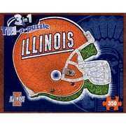 Illinois Helmet 3-in-1 350 Piece Puzzle, Illinois Fighting Illini by Late For The Sky Production Co.