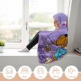 thumbnail image 5 of Scooby Doo Hooded Blanket Soft Warm Cloak Wearable Blanket Hoodie For Kids Adult Cozy Flannel Fleece Bedding Throw Hooded Blanket, 5 of 7