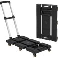 thumbnail image 1 of OUYAWEI Diable Pliant, Capacité Robuste de 176 Lb, Plaque de Base en Alliage d'Aluminium, Compacte et Facile à Ranger, Construction Robuste, Chariot Portable pour Bagages, Déménagement, Aluminium, 1 of 6