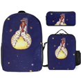 thumbnail image 1 of Le Petit Prince Backpack Bundle Lightweight Polyester 17 Inch Bag Lunch Carrier and Pencil Pouch, 1 of 4