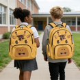 thumbnail image 2 of Pzuqiu Cartoon Giraffe Kids Backpack for School Boys 8-12 School Backpacks Sets with Lunch Bag Pencil Case Water Bottle Holder 4 pcs Travel Bookpack with Shoulder Strap for Kids 8-12, 2 of 7
