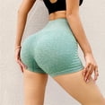 thumbnail image 2 of Pantalones cortos de yoga de cintura alta para mujer Sexy Leggings ajustados de elevación de cadera (verde) Tmvgtek Deportes Acuáticos, 2 of 6
