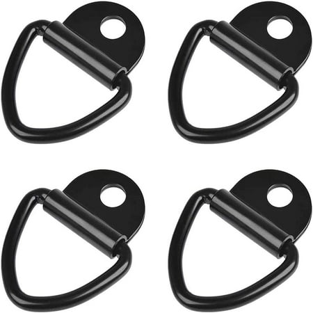 SHARKDOOK 4 Pieces D-Ring Lashing Ring Trailer Tie-Down Hook D-Ring ...