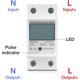 thumbnail image 4 of Medidor de energía monofásico DDM15SD, 50 Hz 5 (80) A máx. Medidor eléctrico modular, 1 fase 2 polos Medidor eléctrico para riel DIN con pantalla LCD, medidor de corriente alterna,, 4 of 5