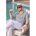 thumbnail image 3 of Camisas Casuales De Playa Con Guayabera Cubana Para Hombre, 3 of 7