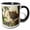 Black/White, variant on 3drose, Leopard Resting Beneath Tree, Maasai Mara, Kenya - Af21 Aje0796 - Adam Jones, 15oz Two-tone Blue Mug