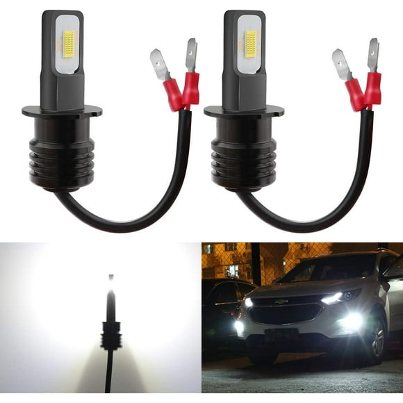 For Ford F-150 1994-1996 Fog Light Bulbs 4000LM H3 Fog Lamp 6500K White 2pc