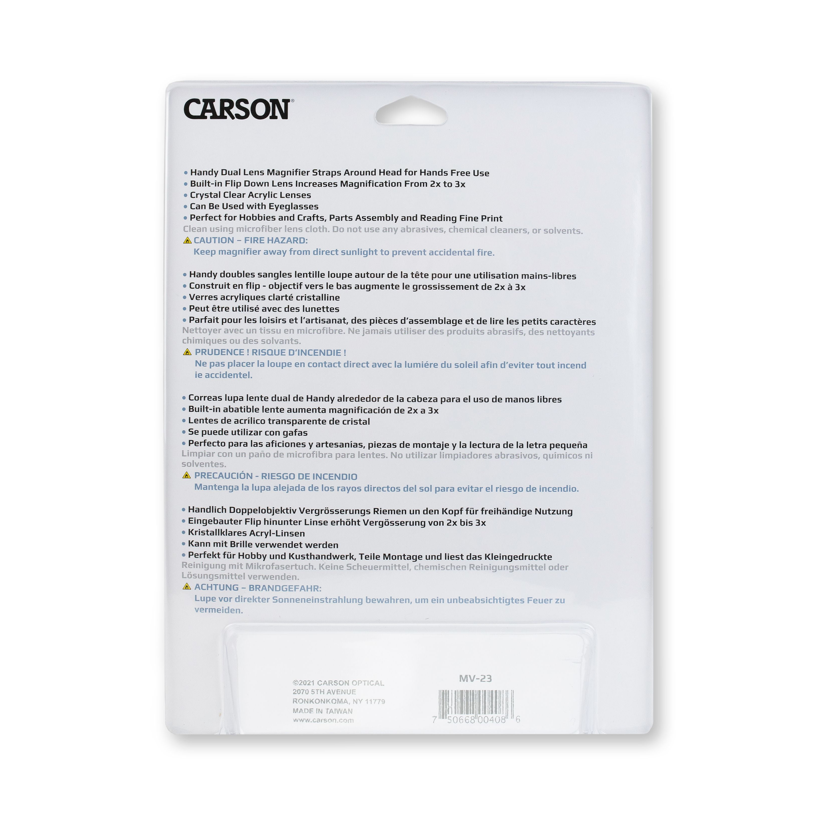 Carson Optical Magnivisor Magnifying Head-Visor