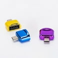 thumbnail image 4 of 2Pcs Charger Adapter Charging Data Transmission Mini Micro-USB to USB Female Converter for Mobile Phone, 4 of 8