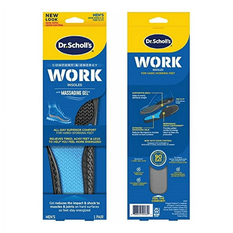 Dr. Scholl s Comfort Energy Advanced Work Massaging Gel Insoles