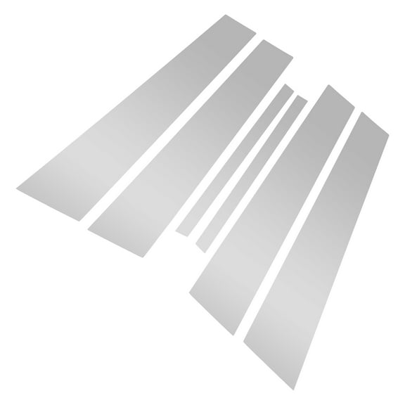 Unique Bargains 6 Pcs Pillar Window Trim for Nissan Altima 2019-2023 Silver Tone