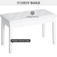 thumbnail image 3 of Rubber Wood Piano Bench with Faux Leather Top | Suitable for Piano Performances | Lightweight Design for Easy Handling, 3 of 3
