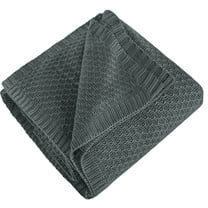 Ntbay Cooling Bamboo Throw Blanket, Breathable Lightweight Bed Blanket for Hot Sleepers, 51" x 67", Dark Gray