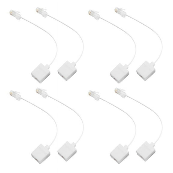 2 prise 8P4C/RJ45 male RJ11 6P4C vers M/F Adaptateur Etherne