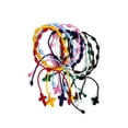 thumbnail image 2 of Decade bracelet knotted with strings in bright colors, 2 of 10