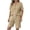 #03 Khaki 【Mix, Match & Rotate: Stock Up on Daily Colors】, variant on Women's Cotton Casual Short Sleeve V-Neck Button Top, Elastic Waist Drawstring Short Set, 2 Piece Set, Lounge Shorts, Summer Vacation, Travel Outfits, Matching Short | VerBelle,Black S
