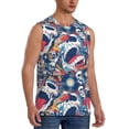 thumbnail image 2 of Balery cool rock Skull Camisetas sin mangas para hombre, absorbe la humedad y protege contra el mal olor.-Medium, 2 of 7