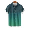 thumbnail image 4 of Arnsht (S-5XL) Big and Tall Men's Cotton Linen Shirts Lapel Button Down Short Sleeve Dress Shirt Casual Summer Shirt Tops Green XL, 4 of 6