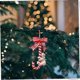 thumbnail image 3 of Christmas Candy Cane Hanging Ornament Santa Claus Snowman Pendants With Bowknot Xmas Tree Decoration , Christmas Decorations6pcsred, 3 of 4