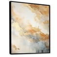 thumbnail image 2 of Designart "Magic Marble Geode In Gold And White IV" Abstract Marble Floater Framed Canvas Wall Art, 2 of 5