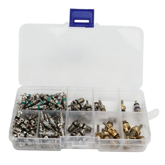Car Refrigeration Valve Cores,134PCS Air Conditioning Valve AC Refrigeration Valve Cores Car AC Valve Core Top-Notch Performance